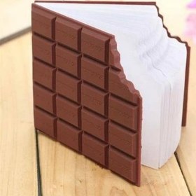 تصویر دفترچه فانتزی طرح شکلات قهوه ای 