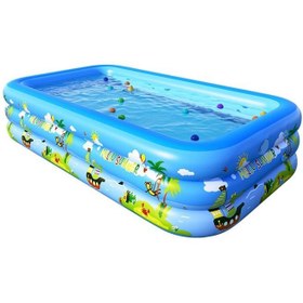 تصویر استخر بادی سه لایه 300 سانتی‌متری برند nkx Inflatable 3 Layer Swimming Pool 300 CM