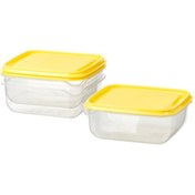 تصویر ظروف نگهدارنده غذا ایکیا مدل Ikea PRUTA بسته 3 عددی Ikea PRUTA Container - Pack Of 2