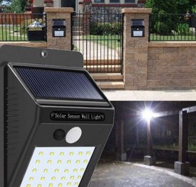 تصویر چراغ خورشیدی دیواری 