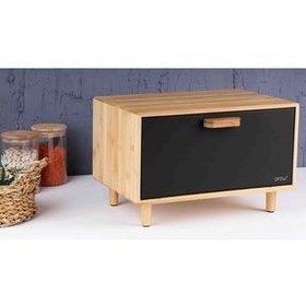 تصویر جعبه و سبد نان مشکی بامبو اوا اورجینال AROW 