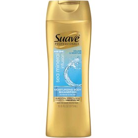 تصویر شامپو حجم دهنده و آبرسان ساو مدل sea mineral infusion حجم ۳۷۳ میلی لیتر Suave Sea Mineral Infusion Shampoo 373 ml