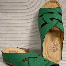 تصویر صندل طبی مدل گلی سبز sandal tebi model Goli green