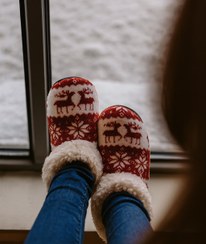 تصویر پاپوش زمستانی گوزنی 