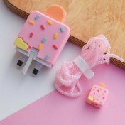 تصویر ست محافظ شارژر 4 تکه برای سامسونگ 25 وات طرح بستنی کد 684 