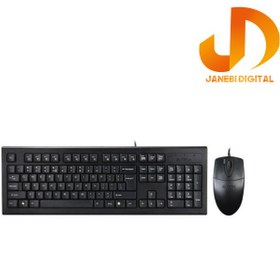 تصویر کیبورد و ماوس ای فورتک مدل KR-8520DS A4Tech KR-8520DS Keyboard and Mouse