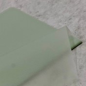 تصویر کاغذ ضدآب گل آرایی بسته ۲۰ برگی رنگ سبز با طرح راه راه مدل wmx-01 