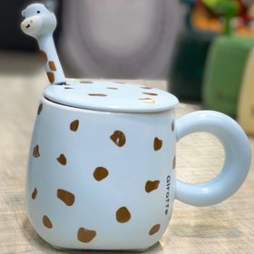 تصویر ماگ سرامیکی طرح زرافه mug