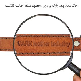 تصویر دستبند چرم وارک طرح ضربان قلب مدل پرهام کد rb454 