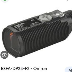 تصویر سنسور نوری دیفیوژ برند. omron ساخت ژاپن اصلی مدل. E3FA-DN22 مشخصات npn. no nc. m18.30cm.24vdc.سوکت 