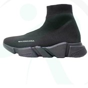 تصویر کتانی رانینگ بالنسیاگا Speed Trainer رنگ مشکی و صورتی زنانه 