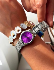 تصویر ساعت مچی زنانه کاسیو کلاسیک - زرشکی 