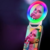 تصویر رینگ لایت سلفی RGB مدل AL20 RGB AL20 Selfie Ring Light