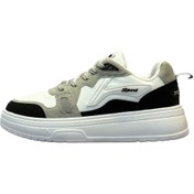 تصویر کتونی اسپرت مردانه سفید سرمه ای 