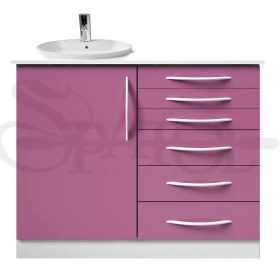 تصویر کابینت یک متری mdf هایگلاس CA101 CM6H1 برند navidekbatan 