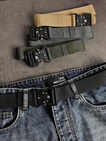 تصویر کمربند کنفی - خاکی 