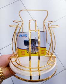 تصویر جا لیوانی رومیزی استیل وارداتی اصل اورجینال بارکد 690473 