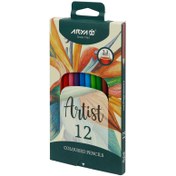 تصویر مداد رنگی 12 رنگ آریا مدل آرتیست بسته مقوایی ا Arya Artist 12 Color Pencils - 3601 Arya Artist 12 Color Pencils - 3601