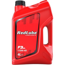 تصویر روغن موتور خودرو ردلوب پلاس نیمه سنتتیک F3/SSL-10W40 حجم 4 لیتر | RedLube 