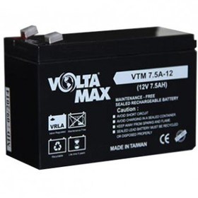 تصویر باتری یو پی اس 12 ولت 7.5 آمپرساعت ولتامکس مدل VTM 