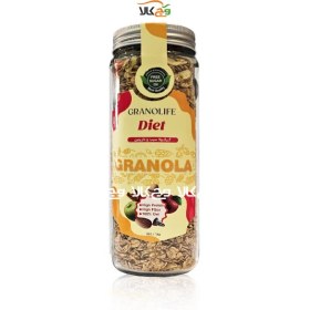 تصویر گرانولا سیب و دارچین گرانولا لایف (رژیمی) - 380 گرمی 