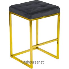 تصویر صندلی اپن لیدن - ۵۰ سانتی متر / نقره‌ای / دایاموند liden stool bar