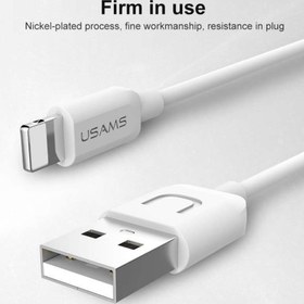 تصویر کابل تبدیل USB به لایتنینگ یوسمز مدل US-SJ097 طول 1 متر USAMS U-TURN Series USB To Lightning Cable US-SJ097 - 1m