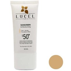 تصویر ضد آفتاب کرم پودری پوست خشک لوسل (Lucel) رنگ مدیوم SPF50 حجم 50 میل 