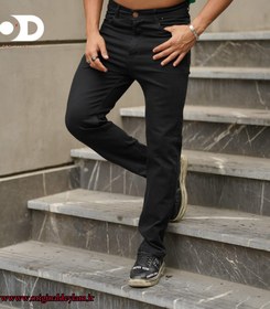 تصویر شلوار جین راسته رگولار ذغالی سیر سیر مدل رانگلر کد 39568 Garlic Garlic Charcoal Straight Jeans Wrangler Model Code 39568