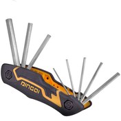 تصویر آچار آلن دینگشی مدل 17006 مجموعه 8 عددی 