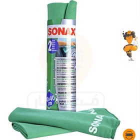 تصویر دستمال و حوله مایکروفایبر پلاس سوناکس Sonax Microfiber Cloth Plus interior 