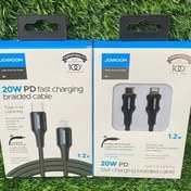 تصویر کابل شارژ سریع لایتنینگ به تایپ سی Joyroom 20W PD fast charging braided cable 