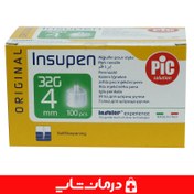 تصویر سرسوزن قلم انسولین pic 4mm picslution-4mm-insupen-32g