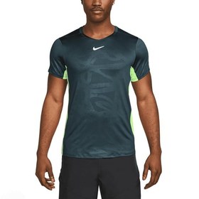 تصویر تی شرت تنیس مردانه نایک NikeCourt Dri-FIT Advantage- یشمی 