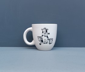 تصویر ماگ طرح گاو محصول دارای جعبه میباشد(رنگ کرم)