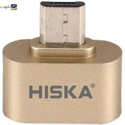 تصویر تبدیل Hiska OT-02 OTG MicroUSB Hiska OT-02 OTG MicroUSB Adapter