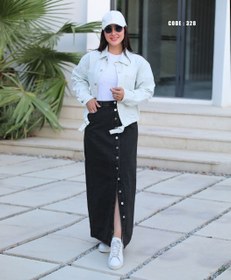 تصویر دامن جین زنانه کد ۳۲۸ 