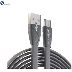 تصویر کابل میکرویو اس بی 1.2 متری کینگ استار مدل K112 A MicroUSB Cable 1.2M K112 A MicroUSB Cable 1.