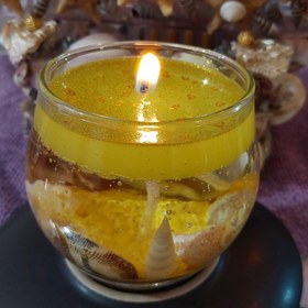 تصویر شمع تنگی ژله ای دریایی صدفی to/Li - لیمویی candle_panah