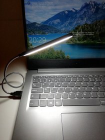 تصویر چراغ مطالعه خرطومی فلزی USB LED 