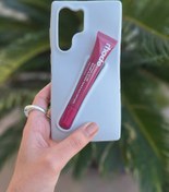 تصویر کاور گوشی موبایل سامسونگ اس 23 اولترا Samsung-S23Ultra طرح رود rhode رنگ طوسی Gray همراه با لیپ گلاس Lip Gloss رژلب رنگ رندوم مستر کوالیتی Master Quality 