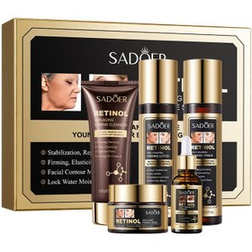 تصویر پک عددی5 محصولی ضد پیری لیفت، آبرسان رتینول سادور SD87037 Sador retinol anti-aging pack