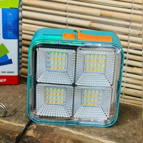 تصویر چراغ کمپ سولار 72 LED (H24 پاوربانک دار 