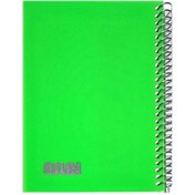 تصویر دفترچه لغت معنی انگلیسی 60 برگ سیمی جلد طلقی نیلای English Dictionary Notebook 60 Papers