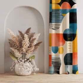 تصویر پرده مخمل دکوتین مدل MZ 102 این پرده با دوخت پانچ در ارتفاع دلخواه قابل سفارش میباشد (در زمان ثبت سفارش اندازه دقیق ارتفاع را ذکر بفرمایید) عرض پرده های پانچ ثابت 135 سانتی متر و در حالت چین 70 تا 100 سانتی متر را پوشش میدهد