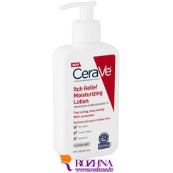 تصویر لوسیون کرم مرطوب کننده و ضد خارش سراوی CeraVe مدل Itch Relief تسکین دهنده و بازسازی پوستس CeraVe Itch Relief Moisturizing Lotion for Dry Skin 237ml