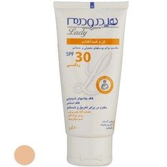 تصویر کرم ضد آفتاب هیدرودرم سری Lady SPF30 وزن 50 گرم Hydroderm Lady Sunscreen Cream SPF30 50g