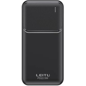 تصویر پاور بانک لیتو Leitu LP-41 ظرفیت 20000 میلی آمپر با توان 22.5w خروجی Power bank 20000 Mah Leitu model LP-41 22.5w