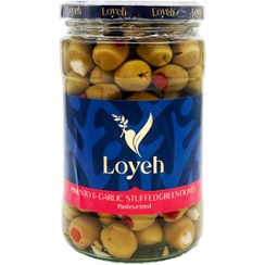 تصویر کنسرو زیتون با مغز فلفل دلمه و سیر لویه (650 گرم) 