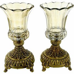 تصویر شمعدان مدل کرونادو کد Sh/K-26c مجموعه 2 عددی Candelabra model Coronado code Sh/K-26c set of 2 pieces